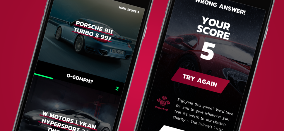 JCT600 tests consumers supercar knowledge with online game