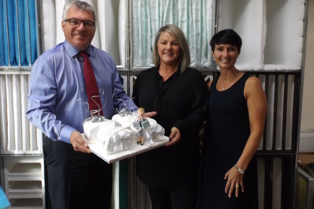 Beta Group honours Julie for 25 years' service