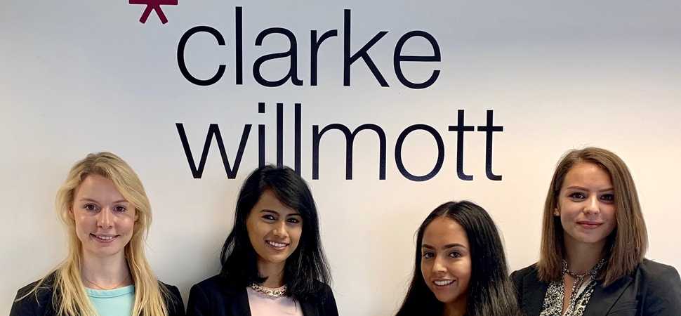 Four new trainees for Clarke Willmott's Manchester office