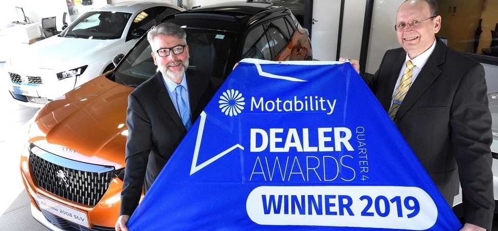 Simon Bailes Peugeot is recognised for Motability excellence