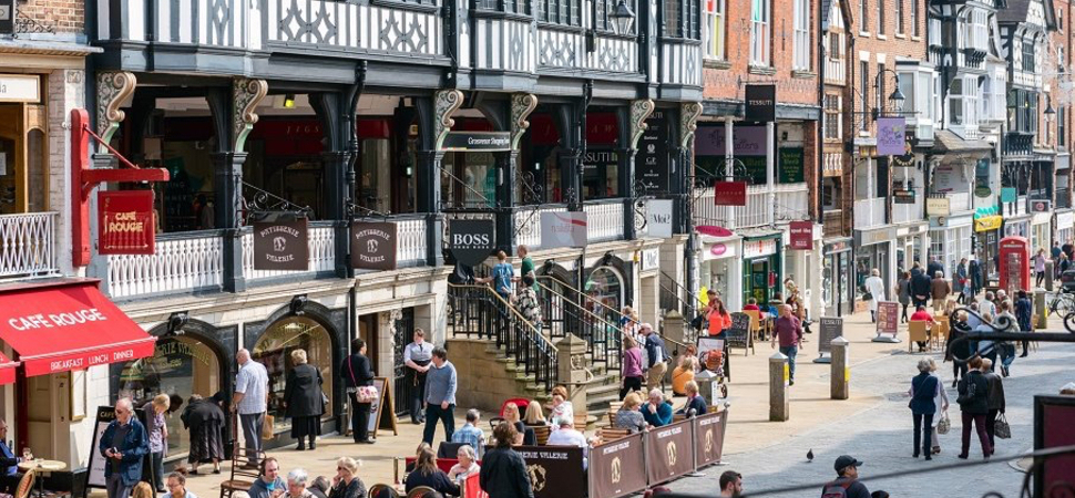 July footfall surge in Chester city centre